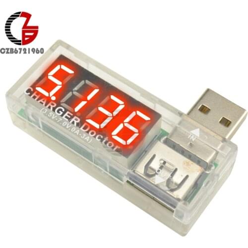 DC 3V 5V LED Digital Voltmeter Ammeter Mini USB Power Current Voltage Meter Tester Portable Volt Amp Detector Charger Doctor