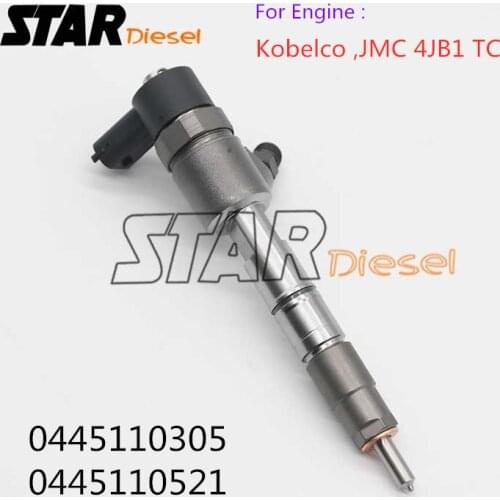 STAR diesel Common Rail Fuel Injector 0445110305 0445110521 Auto Spare Parts 0 445 110 305 0 445 110 521 For Kobelco JMC 4JB1 TC