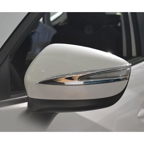 Chrome Side Mirror Middle Turning Light Cover For 2016-2019 Mazda CX-3 DK CX-5 KE Car Styling Molding Rearview Decoration