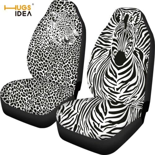 HUGSIDEA Fashion Leopard/zebra Pattern Print Vehicle/Car Seat Cover Elastic Fiber SUV Interior Decoration Sheet Auto Seat Protec
