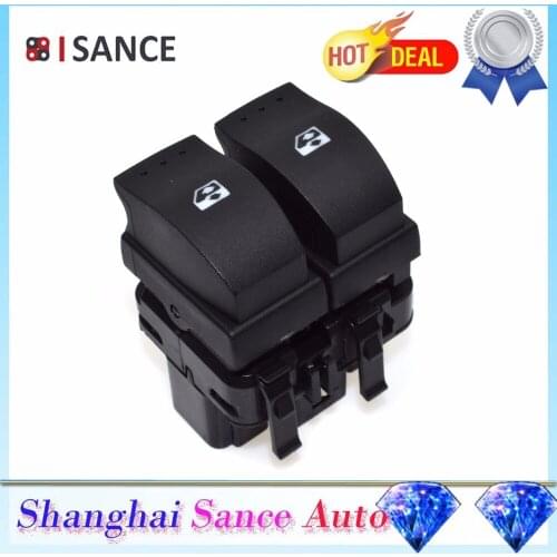 ISANCE Window Switch Countrol Button 8200315034 8200549867 For Renault Clio II Trafic II Espace Megane II Scenic II Opel Vivaro