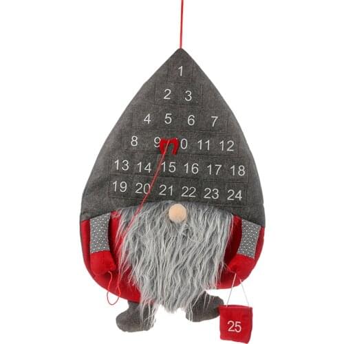 Christmas Advent Calendar Wall Hanging Christmas Countdown Calendar With Pockets Decoration Countdown Calendar Creative