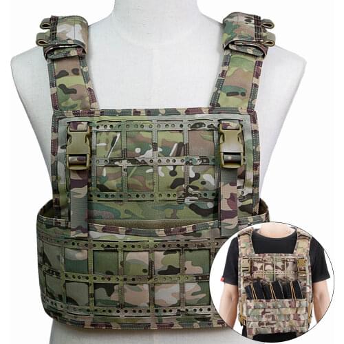 Camouflage Tactical Vest PCPC 1000D Nylon Wear-resistant Combat Vest for Airsoft Hunting Paintball Military Protective Vest