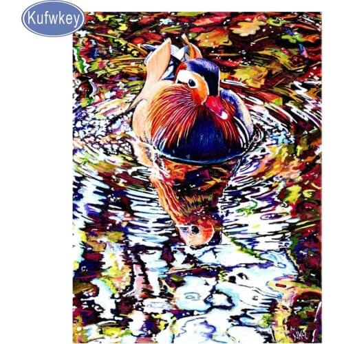 Diy diamond painting Mandarin Duck diamond embroidery sale mosaic full square home decor 3d picture by rhinestones accessories