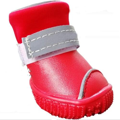Pet Leather Dog Shoes For Dog Rain Shoes Anti Slip Waterproof Shoes For Small Dogs Snow Boot Chihuahua Yorkie Shoe Pet Products