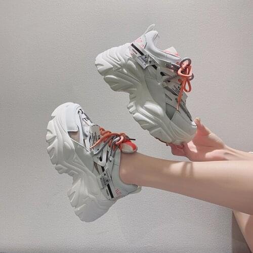 2021 Summer Woman Platform Sneakers Chunky Casual Shoes Women Fashion Running Trainers Female Vulcanized Shoes Luxury Designers