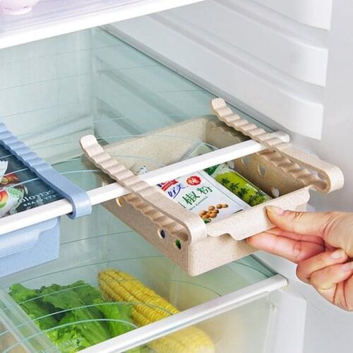 Kitchen Refrigerator Organizer Plastic Drawer Divider Food Fresh Storage Box Pull-out Drawers Fridge Freezer Shelf Rack Holder