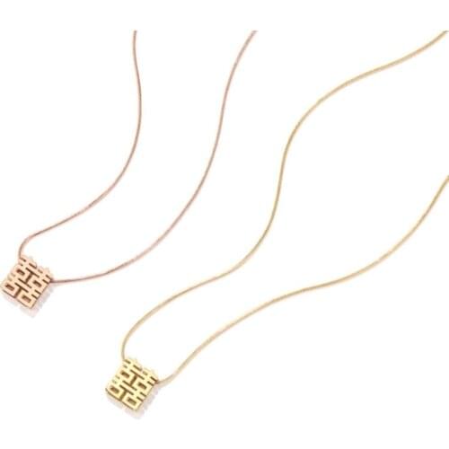 Hot Sell Women Fashion New Goddess Luxury Gold Color Necklace Luxe Jewelry Stainless Steel