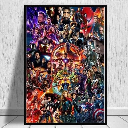 Marvel Avengers EndGame Canvas Poster Modern Movie Painting and Print Abstract Graffiti Art Wall Picture Cuadros Room Home Decor