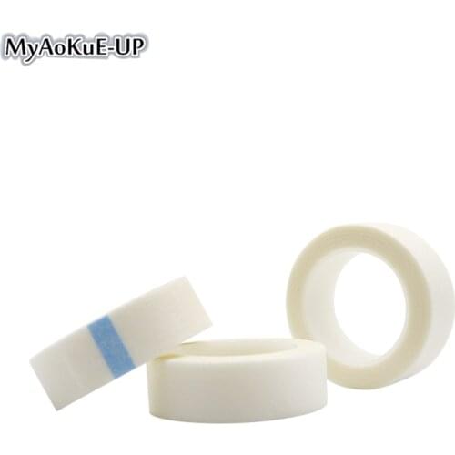New 24 rolls Medical Tape Non-woven Wrap Eyelash Extension Lint Free Eye Pads White Silk Paper Under Patches Medical Tapes