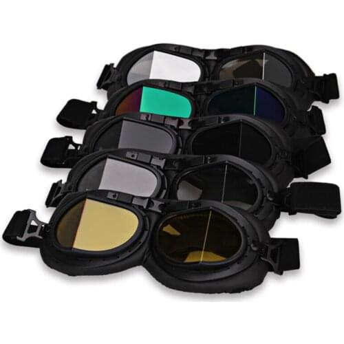 Motorbike Helmet Pilot Goggles Jet Pilot Vintage Wwii Pilot Goggles Motorcycle Scooter Glasses Uv For Helmet