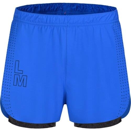 Man Short Crossfit 2 in 1 Mens Marathon Running Shorts M-3XL Man Gym Short Sport Cycling Shorts Breathable with Liner Plus Size