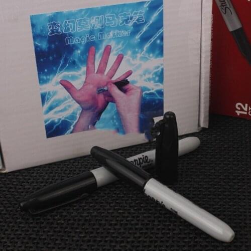 Unpredictable Marker Magic Tricks Bonus Routines Maker Pen Props Change Long / Short / Go Throuht Hand Magic Trick Magic Toys