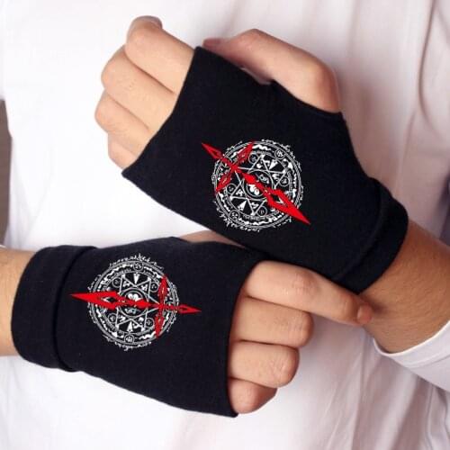 Zero fate grand order Gloves Autumn Winter Cotton Warm a half means the gloves Anime stay night saber alter Cosplay Handwear
