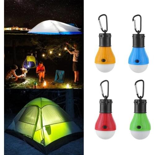 3led Tent Hanging Lamp 3 Modes Outdoor Sos Emergency Carabiner Bulb Light Emergency Light Lantern Hiking Energy Saving Lamp