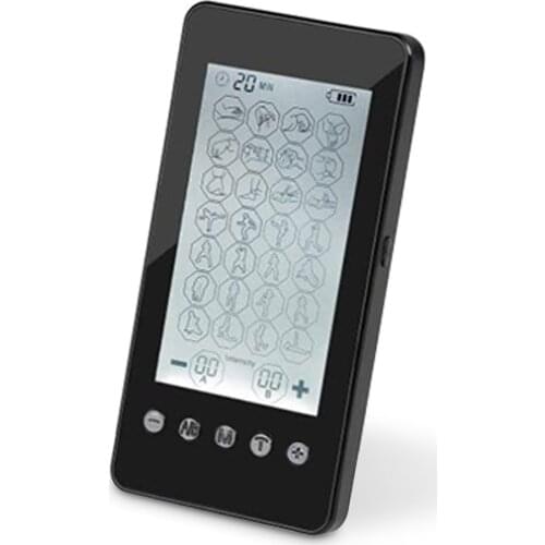 LCD Touch Screen Tens Unit 28 Modes Electric Pulse Therapy Muscle Stimulator EMS Massager