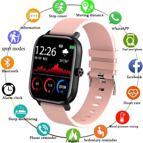 LIGE New Bluetooth Call Smart Watch Women Full Touch Fitness Tracker Blood Pressure Smart Women Smartwatch Men For Xiaomi Huawei