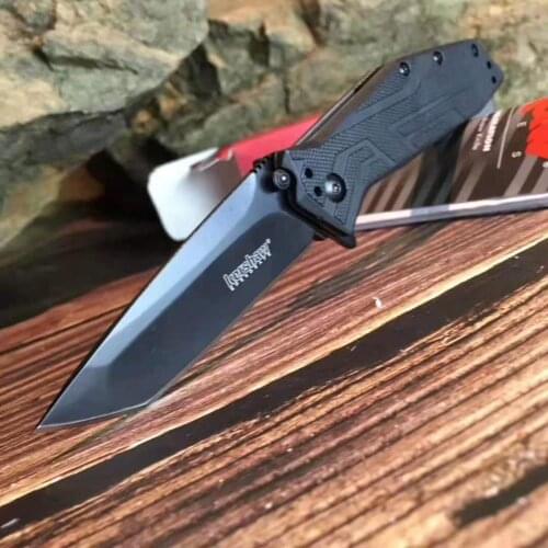OEM Kershaw 1990 Tactical Automatic Folding Knife Steel Blade G10 Handle Outdoor Camping Hunting Survival Fruit Cutter EDC Tool