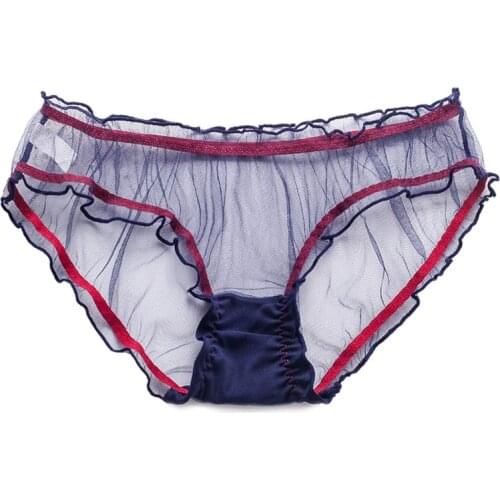 10-20years Old Girl Panties Mesh Fabric Young Girls Underwear Seamless Lace Panties For Teenagers Girl Clothing