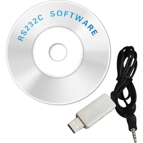 USB Cable with 3.5mm Diameter Jack and RS232 CD Software