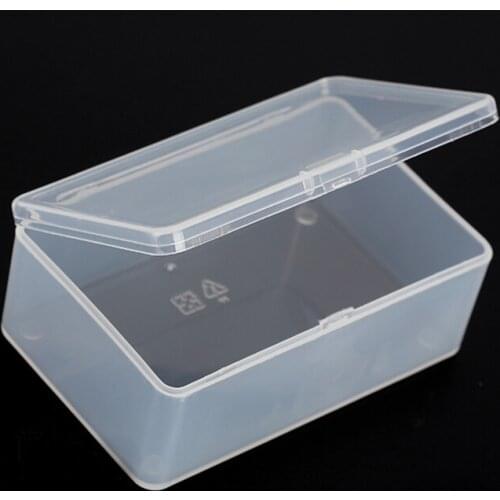 High Quality 1PC Small Clear Plastic Transparent Store With Lid Storage Box Coin Collection Container Case