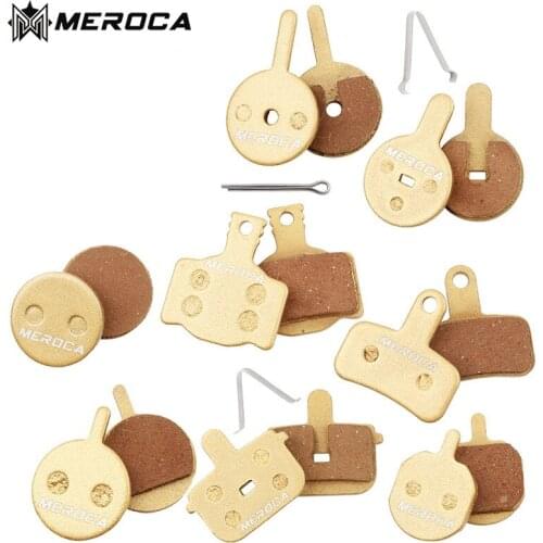 1 Pair MEROCA Iamok Mountain Bike Copper Based Metal Disc Brake Pads for Shimano M355 XT XTR BB5 BB7 Wear-resisting