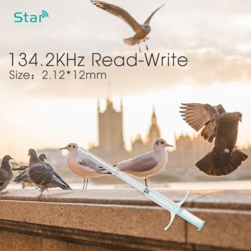 100pcs) 2.12*12MM Iso 11784/785 FDX-B Pet Tracking Chips Rfid Animal Syringe/Injector for veterinary clinic pet identification