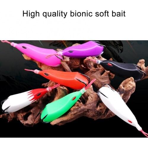 16.5g Simulation Frog Soft Fishing Lure Plastic Artificial Mini Fishhook Bait