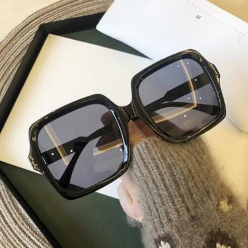 2021 Fashion Oversized Square Sunglasses Women Men Vintage Brand Designer Sun Glasses UV400 Lunette De Soleil Femme