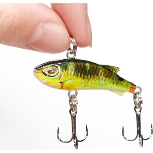4.2cm 4.2g Mini Artificial Fishing Lure Jigging Sinking Hard Bait Vib Wobbler Bait Fishing Lure Jig Multi Vibration Carp Pike