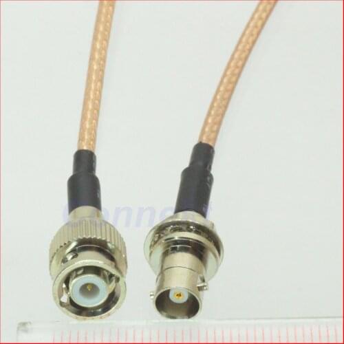 5pcs/lot mini BNC male to miniBNC female nut bulkhead for RG316 pigtail cable 15cm