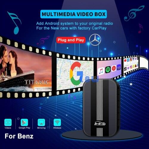Apple CarPlay Wireless Carplay Car Radio Multimedia Box for Mercedes-Benz A B C E S R Class Plug & Play Auto Android Navigation