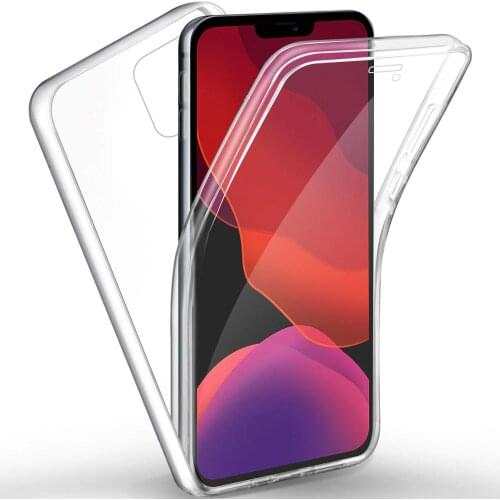 360 Full Body Case for iPhone 12 11 Pro Max 8 7 6 Plus 5 Double Side Silicone TPU Transparent Coque for iPhone X XR XS Max Funda