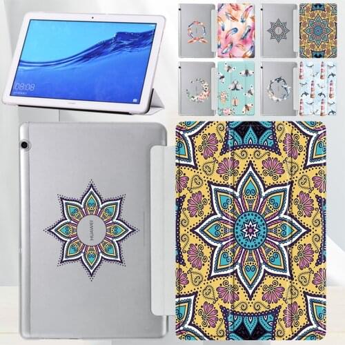 For Huawei MediaPad T5 10 10.1/T3 10 9.6 Inch Tablet PC Drop-proof and Dust-proof Exquisite Protective Cover + Free Stylus