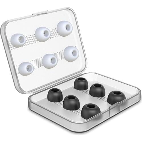 Eaphone Earplugs Suitable for Airpods Pro Memory Foam Earplugs with Storage Box Silicone Earmuffs Earphone Accessories