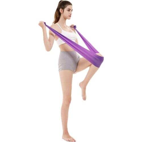 Veidoorn Yoga Fitness Resistance Band Latex Elastic Stretch Tension Pull Rope Exercise Indoor Training Workout Sports Gym Girl