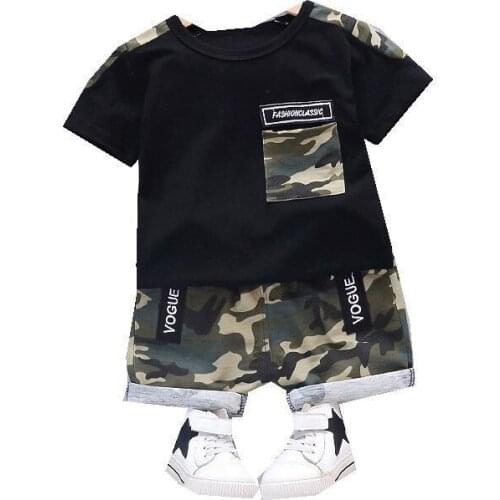 New Summer Children Casual Clothes Suit Baby Boys Girls Fashion T Shirt Shorts 2Pcs Sets Kids Infant Toddler Cotton Sportswear