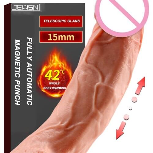 Hot Sale Sex Toy Simulation Penis Heating Automatic Female Masturbation Vibrator Adult Erotic Sex Products Realistic Dildo Penis