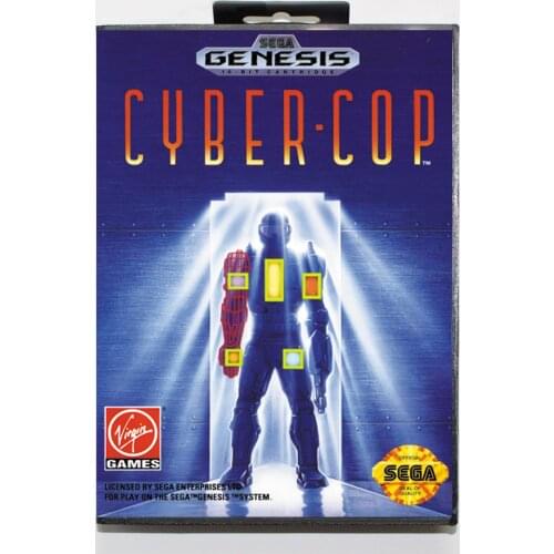 Cyber-Cop with Retail Box 16bit MD Game Card For Sega Mega Drive/ Genesis