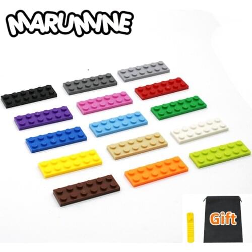 MARUMINE 100PCS 2 x 6 BasePlate Building Blocks Toys Creator MOC Bricks Educational DIY Toy Compatible All Major Brands for Kids