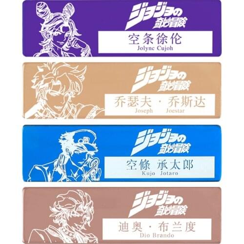 Jojos bizarre adventure Second element Anime Peripheral Jonathan Chengtaro Kakyoin Xisa Metal badge brooch pendant