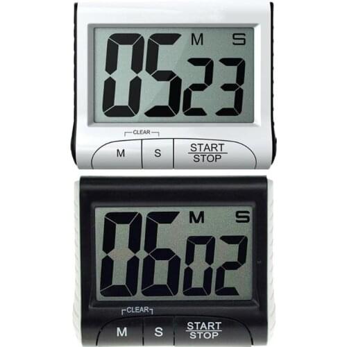 Mini LCD Digital Kitchen Timer Alarm Clock Magnet Cooking Count Up Environmentally Friendly Plastic Saves Space Countdown Alarm