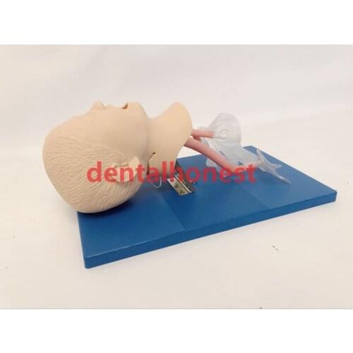 New born/baby/child cardiopulmonary resuscitation simulated pseudo-human tracheal intubation model