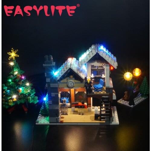 LED Light Set For CREATOR EXPERT 10249 Winter Toy Shop And 35019 DIY Toys Blocks Bricks Only Lighting Kit Not Include Model