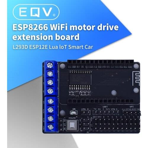 NodeMCU Motor Shield Board L293D for ESP-12E from ESP8266 esp 12E kit diy rc toy wifi rc smart car remote control