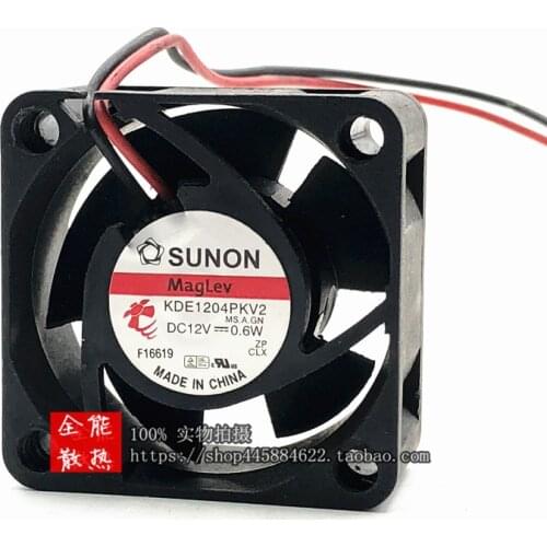 New original KDE1204PKV2 4cm 4020 12V 0.6W switch North and South Bridge silent cooling fan