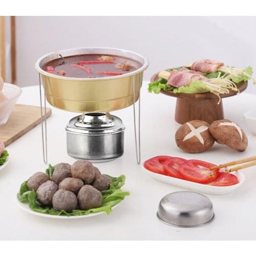 Disposable Chafing Dish Buffet Set Party Serving Kit Takeout food container aluminum bowls hotpot stand fuel cans heater utensil