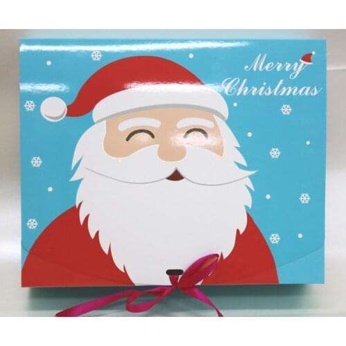 Merry Christmas Gift Box,31*25.5*8cm candy food Biscuits Packaging Boxes Gift Box Christmas Party Favors Gift Decor boxes 100pcs