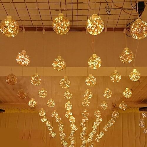 LED Color Copper Wire Bulb E27 220V Eye Protection RGB Fairy Light Family Party Wedding Christmas Decoration Holiday Night Light