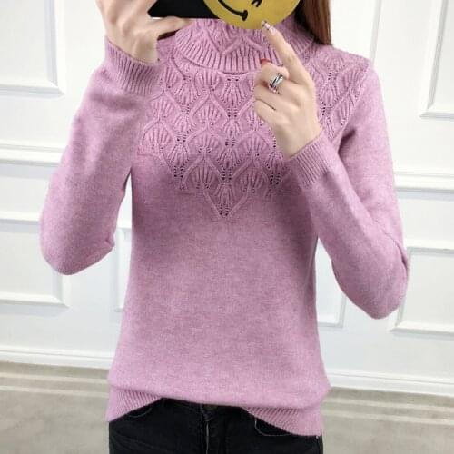 Thick Knitted Sweater Turtleneck Women Winter Autumn 2019 Long Sleeve Female Slim Ladies Tops Womens Pullovers Pull Femme Hiver